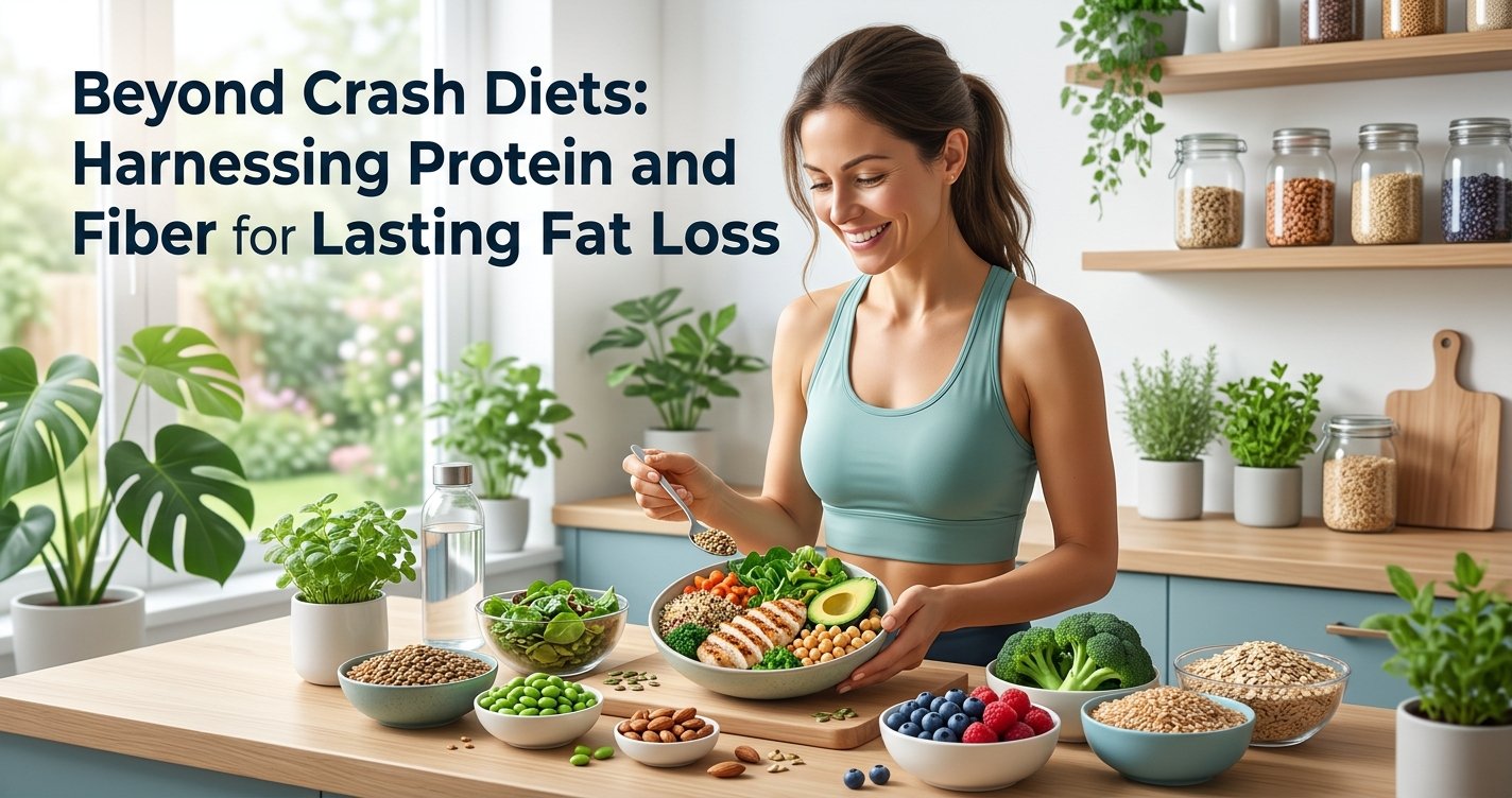 Beyond Crash Diets: Harnessing Protein and Fiber for Lasting Fat Loss
